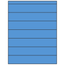 8.5" x 1.5"  Sheet Label