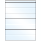 8.5" x 1.5"  Sheet Label