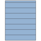 8.5" x 1.5"  Sheet Label