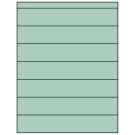 8.5" x 1.5"  Sheet Label