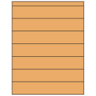 8.5" x 1.5"  Sheet Label