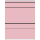 8.5" x 1.5"  Sheet Label