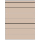 8.5" x 1.5"  Sheet Label