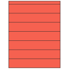 8.5" x 1.5"  Sheet Label