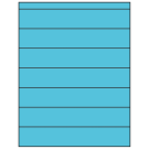 8.5" x 1.5"  Sheet Label