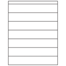 8.5" x 1.5"  Sheet Label