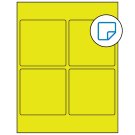 3.875" x 3.875"  Sheet Label