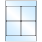 3.875" x 3.875"  Sheet Label