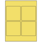 3.875" x 3.875"  Sheet Label