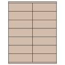 4.25" x 1.5"  Sheet Label