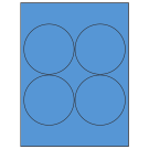 3.9375" x 3.9375"  Sheet Label