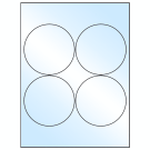 3.9375" x 3.9375"  Sheet Label