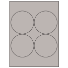 3.9375" x 3.9375"  Sheet Label