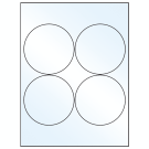 3.9375" x 3.9375"  Sheet Label