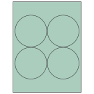 3.9375" x 3.9375"  Sheet Label