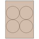 3.9375" x 3.9375"  Sheet Label