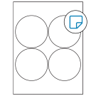 3.9375" x 3.9375"  Sheet Label