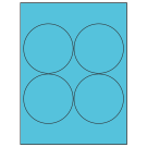 3.9375" x 3.9375"  Sheet Label