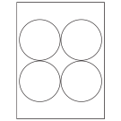 3.9375" x 3.9375"  Sheet Label