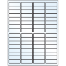 1.9375" x 0.625"  Sheet Label