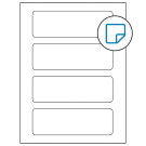 6.5" x 2.0875"  Sheet Label