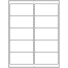 4" x 2"  Sheet Label