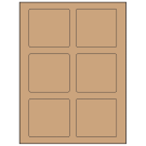 3.25" x 3"  Sheet Label