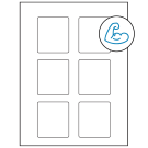 2.5" x 2.75"  Sheet Label