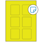 2.5" x 2.75"  Sheet Label