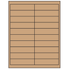 4" x 1"  Sheet Label