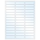 2.625" x 0.75"  Sheet Label