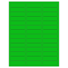 2.625" x 0.75"  Sheet Label