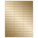 2.625" x 0.75"  Sheet Label