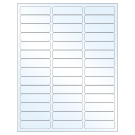 2.625" x 0.75"  Sheet Label