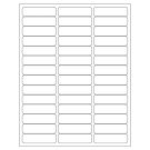 2.625" x 0.75"  Sheet Label