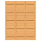 2.625" x 0.75"  Sheet Label