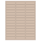 2.625" x 0.75"  Sheet Label