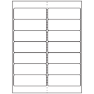 4" x 1.33"  Sheet Label