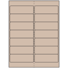 4" x 1.33"  Sheet Label