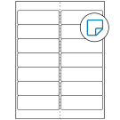 4" x 1.33"  Sheet Label