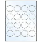 1.75" x 1.75"  Sheet Label