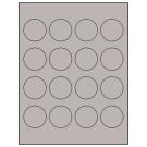 1.75" x 1.75"  Sheet Label