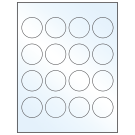 1.75" x 1.75"  Sheet Label