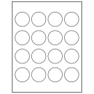 1.75" x 1.75"  Sheet Label