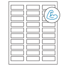 2.25" x 0.75"  Sheet Label