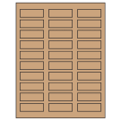 2.25" x 0.75"  Sheet Label