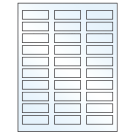 2.25" x 0.75"  Sheet Label