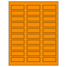 2.25" x 0.75"  Sheet Label