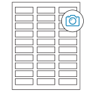 2.25" x 0.75"  Sheet Label