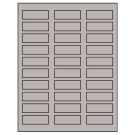 2.25" x 0.75"  Sheet Label